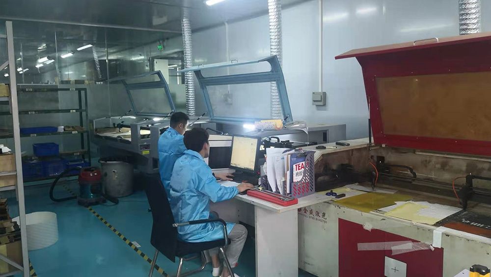 薄膜材料激光加工设备现场