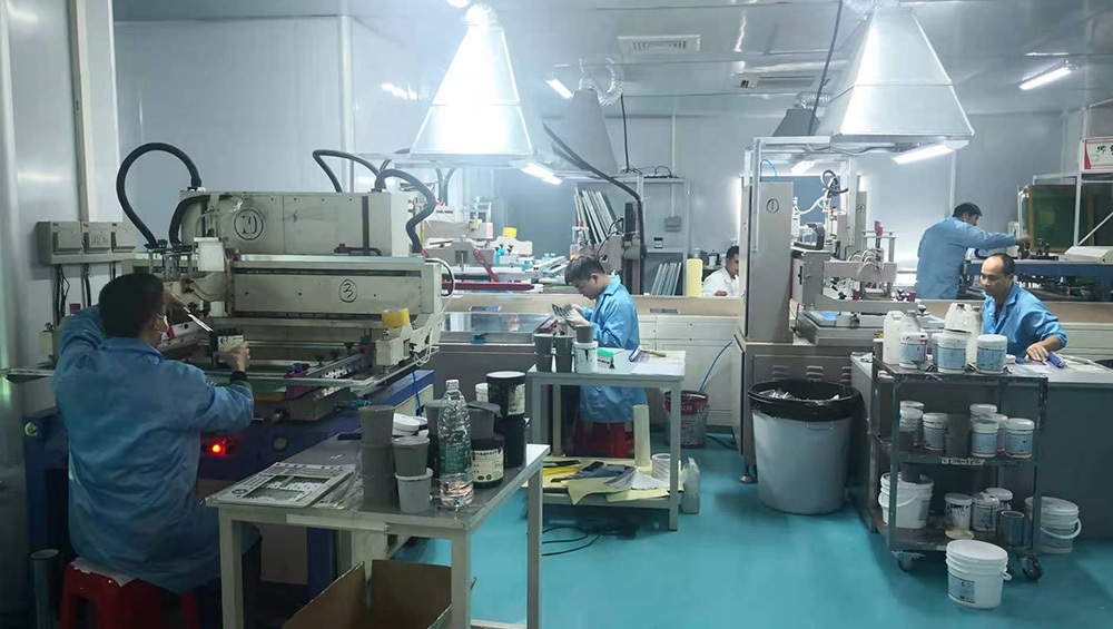 薄膜开关半自动丝网印刷工位